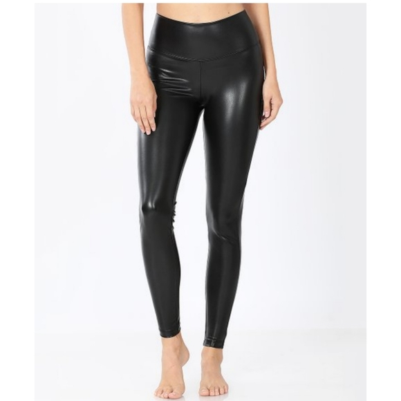 Zenana Outfitters Pants - Zenana Faux Leather Leggings XL NWOT